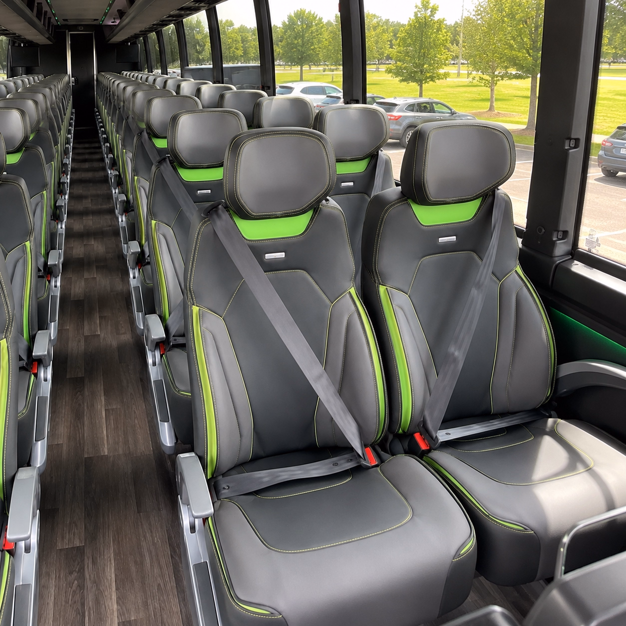 clarksville wedding transportation onboard seating