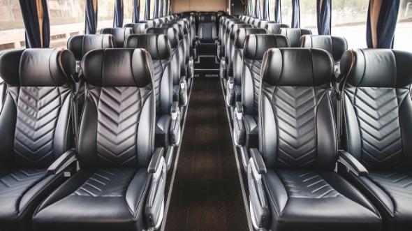 54 passenger charter bus inside clarksville