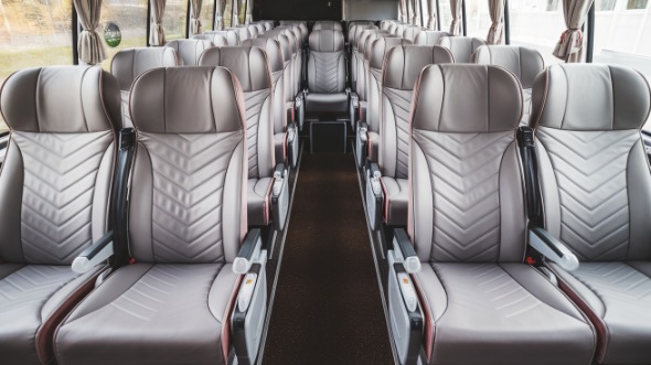 clarksville 55 passenger charter bus interior